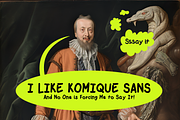 Hand Drawn Font Komique Sans, a Handwritten Font by That That Creative (Thumbnail 8 of 14)