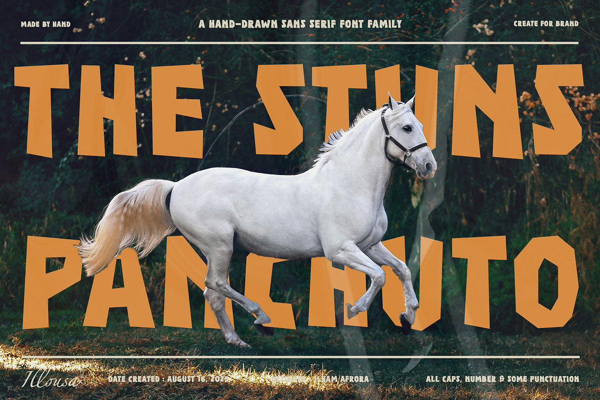 Stuns Panchuto | Display Font, a Sans Serif Font by Illousa (Photo 2 of 7)