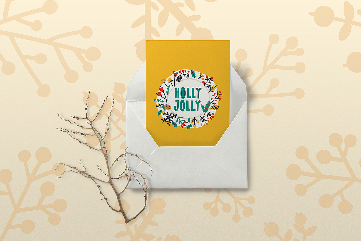 HELLO CHRISTMAS: clipart & lettering, an Illustration by Elliko shop (Photo 11 of 11)
