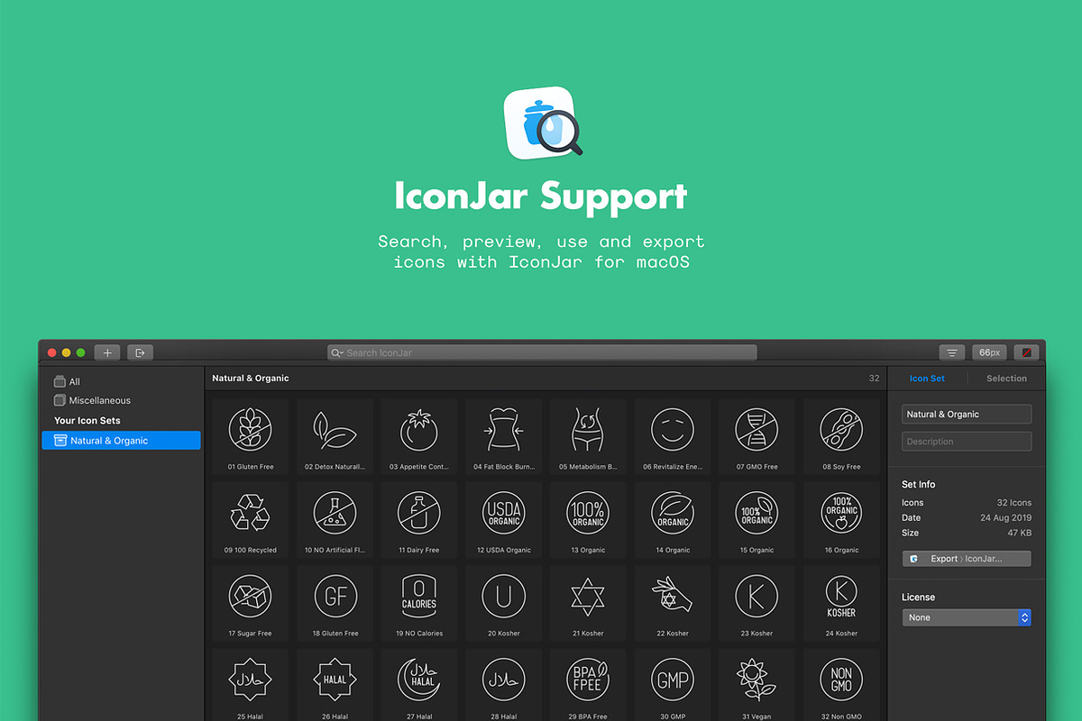 Natural & Organic Icons, an Icon by Likeapples (Photo 1 of 4)