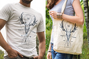 Tribal skull set. Boho style., an Animal Illustration by VioSilent (Thumbnail 6 of 6)
