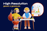 Christmas and New Year 3D Character, a Characters & Person 3D Model by orenjidesign (Thumbnail 3 of 8)