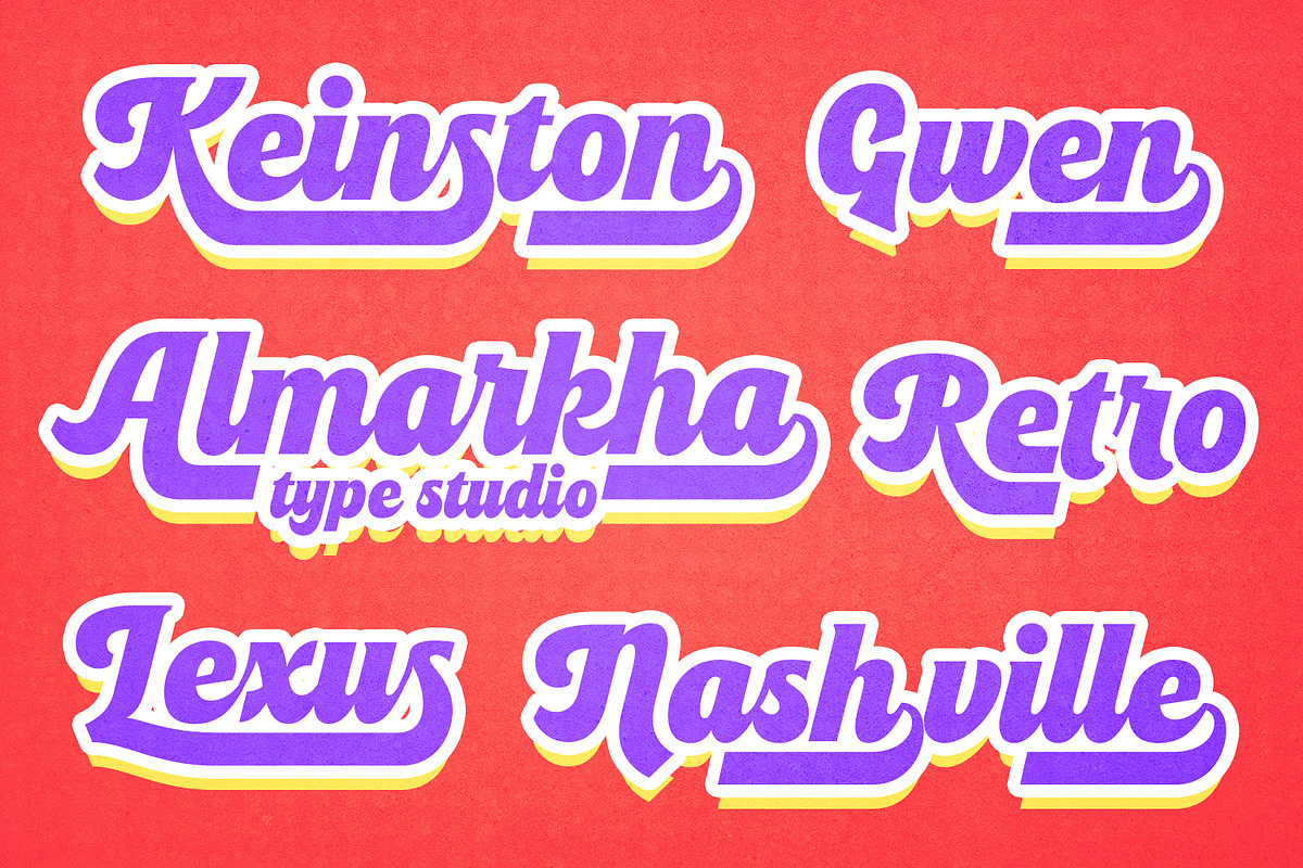 Vendalita – Retro Bold Script, a Script Font by Almarkhatype (Photo 3 of 11)