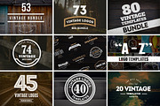 MEGA BUNDLE 1100 Logos & Badges, a Branding & Logo Template by Design District (Thumbnail 6 of 75)