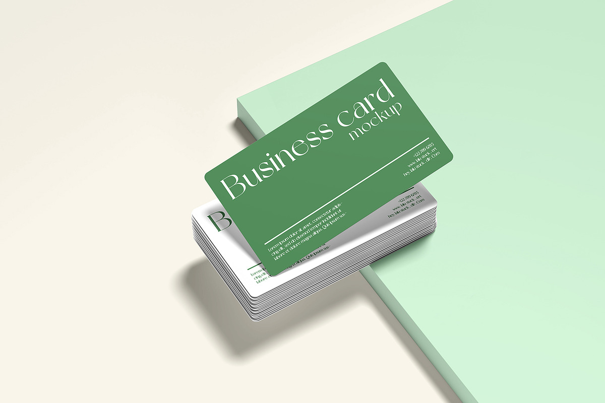 Business Card mockup, an Advertising Mockup by Graphicbars (Photo 2 of 6)
