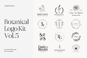 Botanical Logo Kit Templates Vol.5