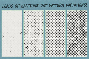 Distressed Halftone Textures Pack