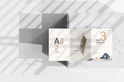 A4 Size Tri-Fold Brochure Mockup, a Print Template by pmvch (Thumbnail 5 of 20)