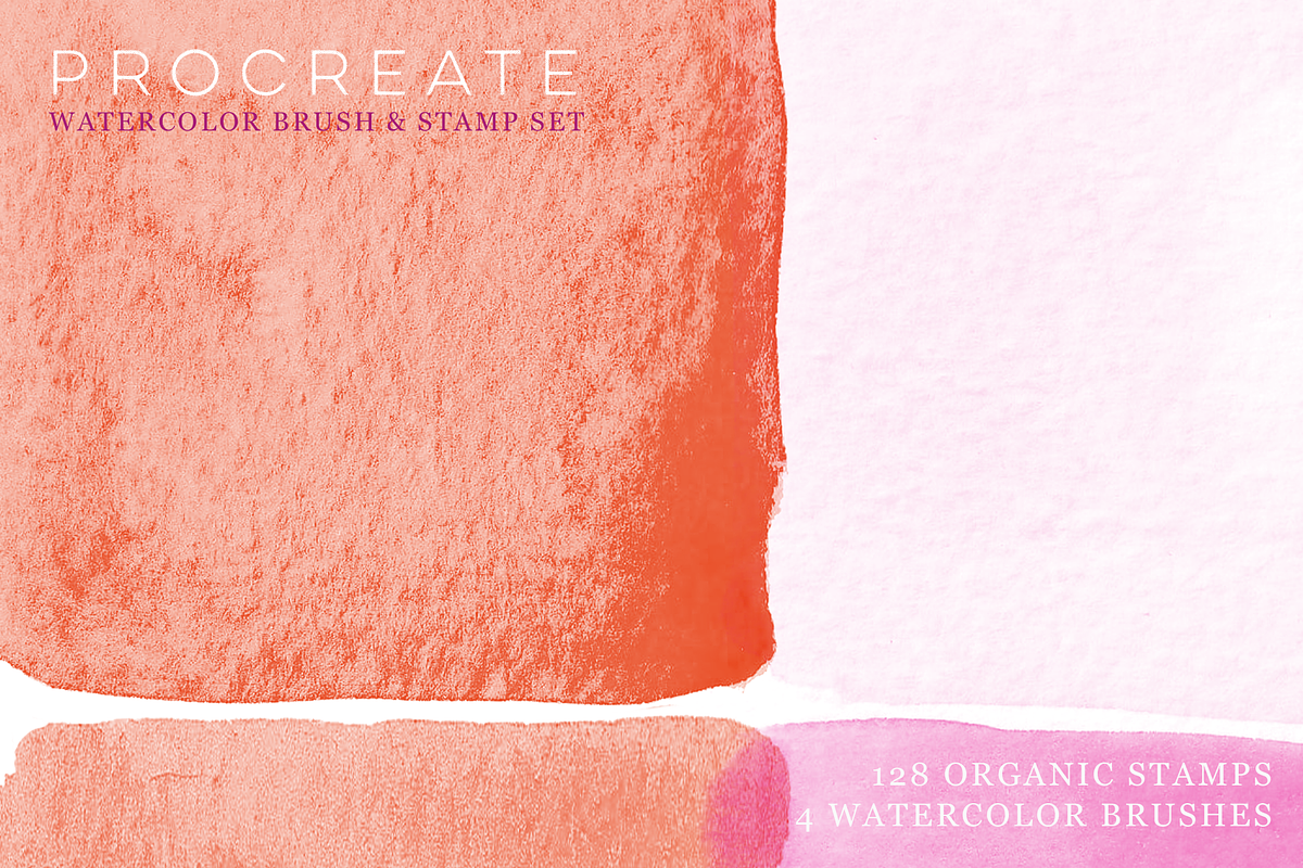 Procreate Watercolor Brush & Stamps, a Brush Add-On by CC CREATIVE CO (Photo 12 of 21)