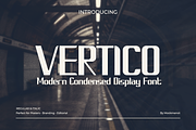 Vertico Modern Display Condensed, a Sans Serif Font by Mockmenot (Thumbnail 1 of 5)