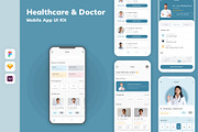 Healthcare Doctor Mobile App UI Kit, an UI Kit Template by uicube (Thumbnail 2 of 2)
