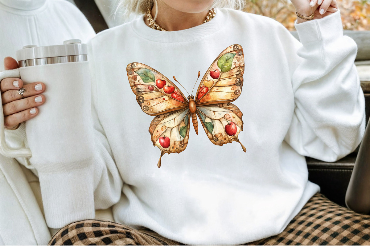 Autumn Butterfly Clipart, an Illustration by Sublimation Artist (Photo 4 of 6)