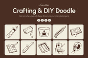 Animated Crafting and DIY Doodle, an Outline Icon by Vectors Market (Thumbnail 1 of 5)