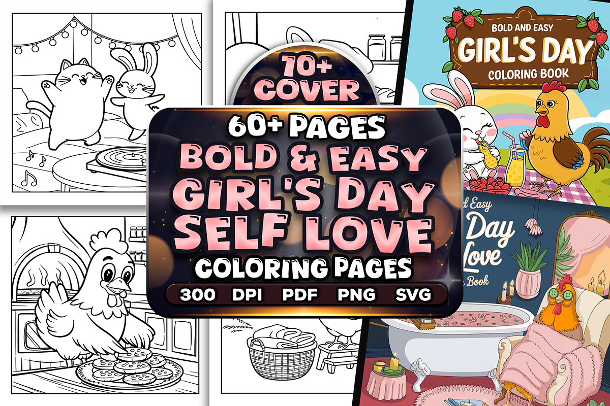 Bold Easy Girl’s Day Self Love Color, an Animal Illustration by Craftsbeefy (Photo 1 of 4)