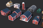 Low Poly Farm House and Animals Pack, an Architecture 3D Model by multimedia4ds (Thumbnail 13 of 14)