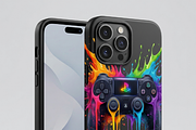 Rainbow Splash Game Controller, a Shirt Mockup by Vector Stall (Thumbnail 15 of 15)