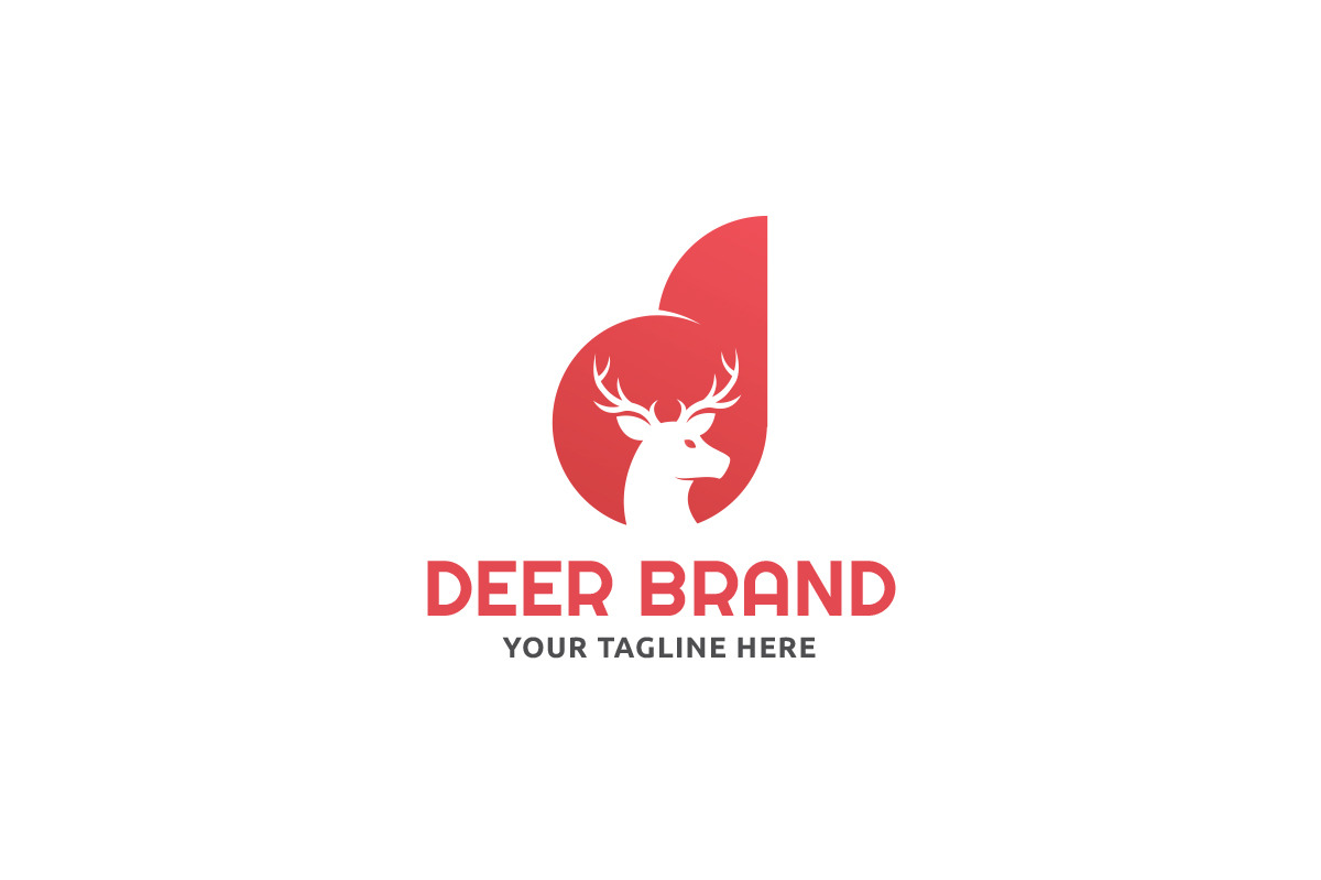 Deer Brand Logo by MartinJamez  Creative Market