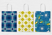 Vintage Blues Floral Patterns, a Pattern Graphic by Wild Twig Co (Thumbnail 4 of 10)