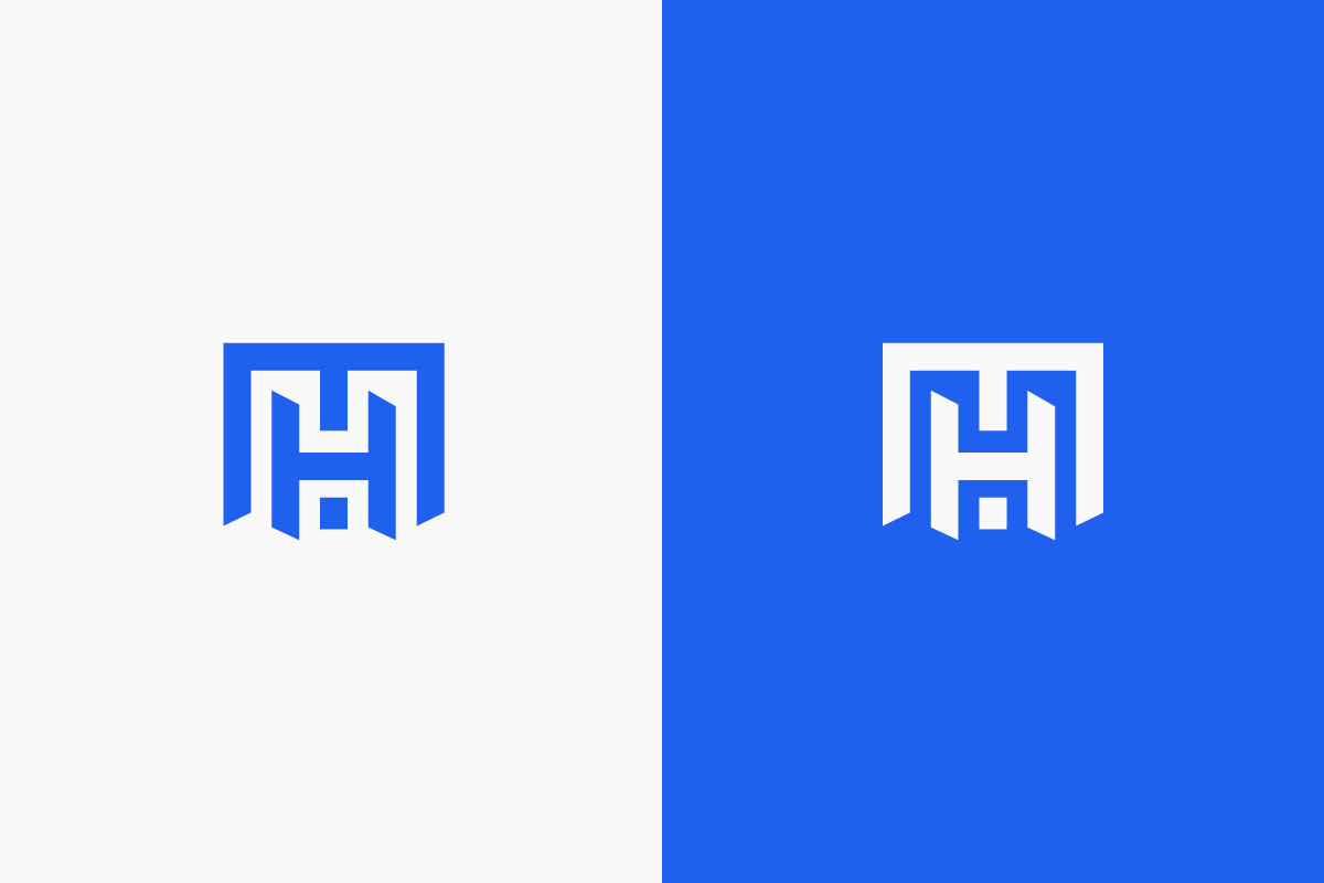 Modern Geometric MH Letter Mark Logo, a Branding & Logo Template by arhabib (Photo 10 of 12)