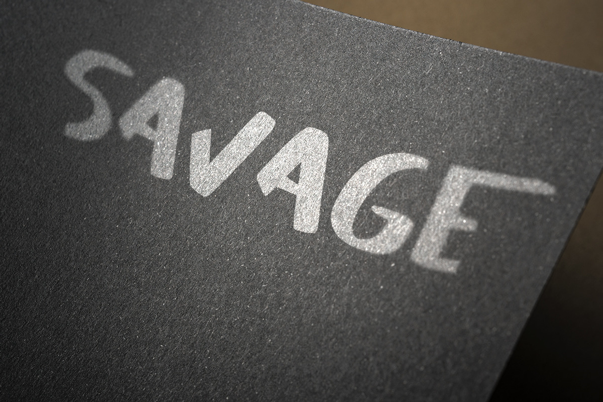 SAVAGE duo script font preview 6