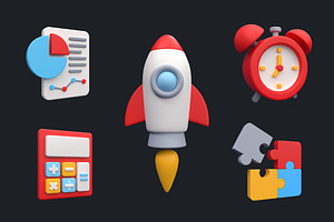 Startup 3D Illustration