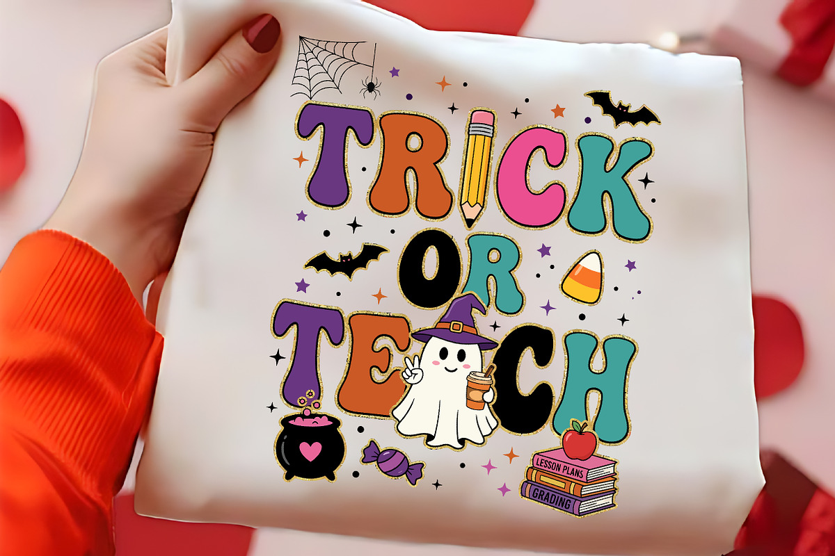 Trick Or Teach Ghost Clipart PNG, a Seasonal Illustration by CrexoraLab (Photo 2 of 4)