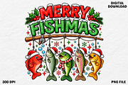 Merry Fishmas Funny Christmas PNG, an Object Graphic by Zahyl Studio (Thumbnail 1 of 7)
