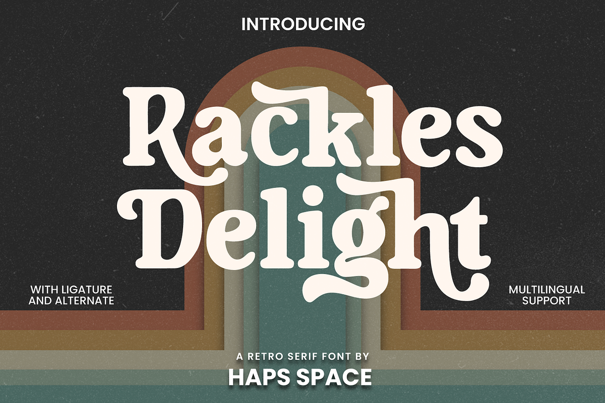 Rackles Delight, a Font by Haps Space (Photo 1 of 15)