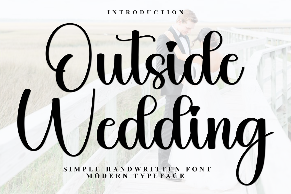 Outside Wedding, a Handwritten Font by InermediaSTUDIO (Photo 1 of 7)
