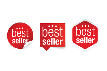 Best Seller label icon set