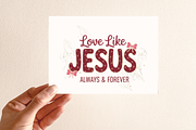 Love Like Jesus Christian Valentine, a Graphic by Vector Portal (Thumbnail 3 of 3)