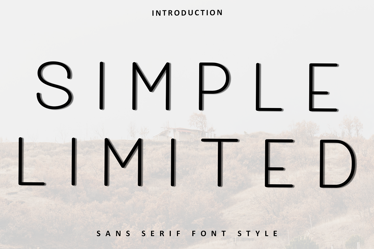 Simple Limited, a Sans Serif Font by FreshTypeINK (Photo 1 of 8)