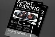Black Sport Training Flyer Set, a Flyer Template by graphicook (Thumbnail 2 of 3)