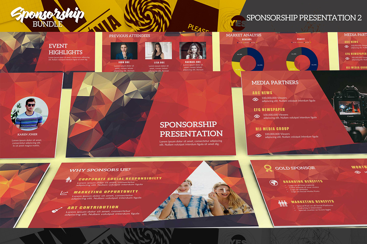 Sponsorship Bundle, a Stationery Template by ZohairKhanLtd (Photo 5 of 6)