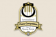 Vintage Piano Badges, an Object Graphic by audeemirza (Thumbnail 3 of 5)