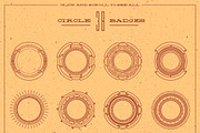 38 Line Badges, an Object Graphic by Vintage Voyage Supply (Thumbnail 2 of 3)