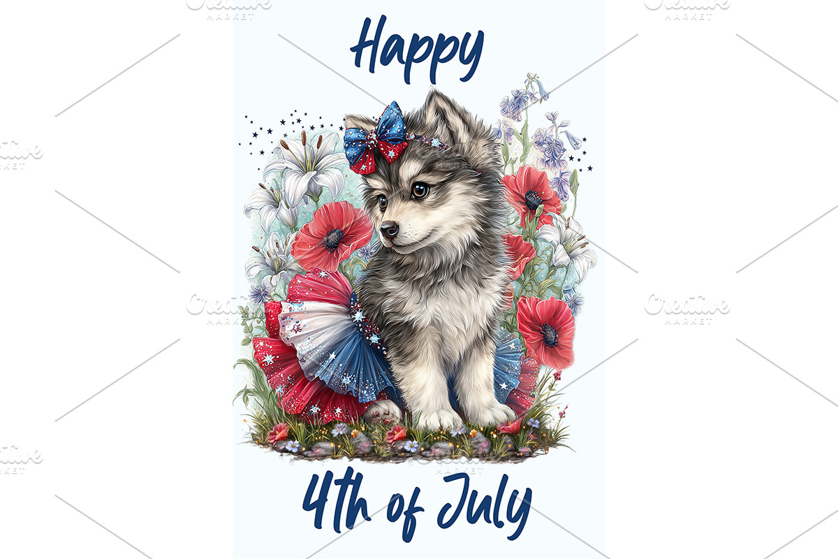Wolf Pup Nursery Wall Art Print, an Animal Illustration by Art Paradise Studios