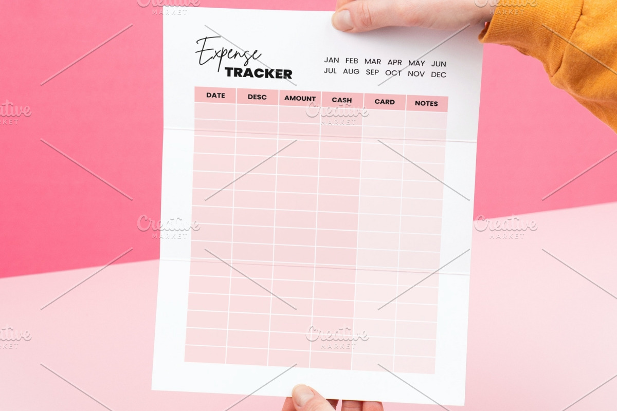 Editable, Printable Expense Tracker, a Print Template by HillTract