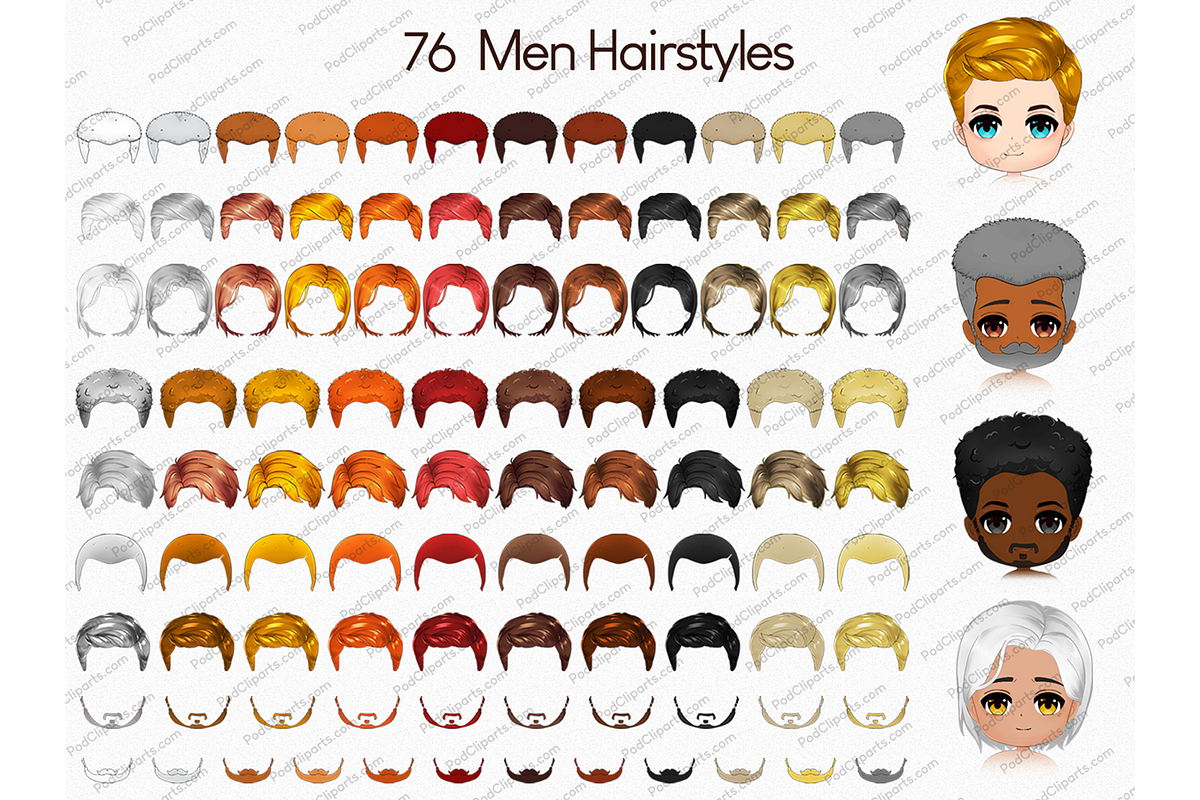 Bundle Chibi We are Family Clipart P, a Person Illustration by Podcliparts (Photo 2 of 10)