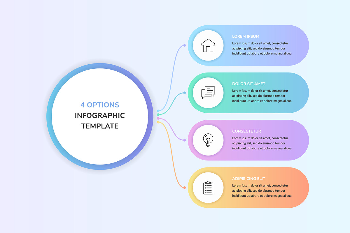 Gradient Infographic Diagrams, an Object Illustration by PixMarket (Photo 4 of 5)