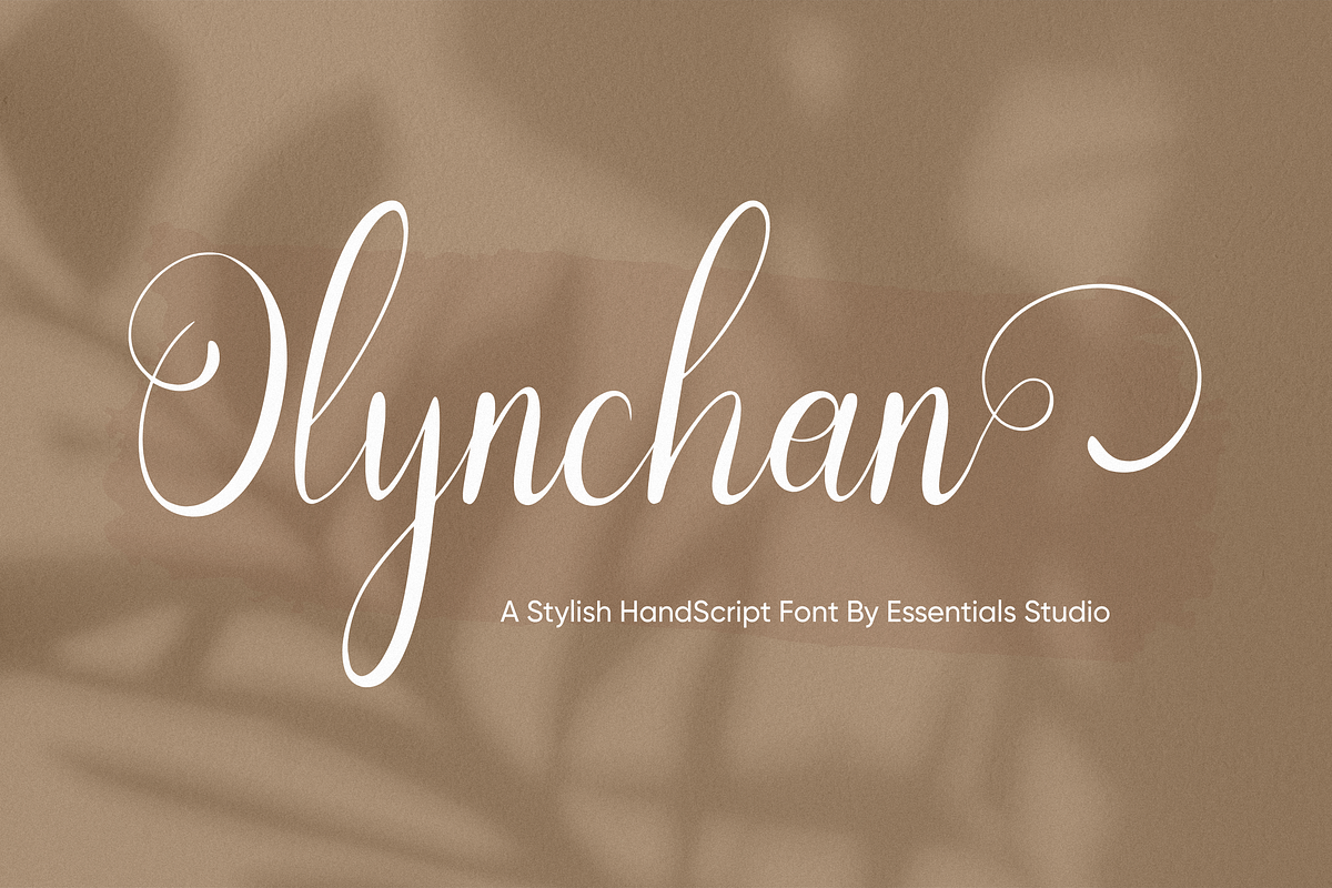 Olynchan, a Script Font by Essentials Studio (Photo 1 of 9)