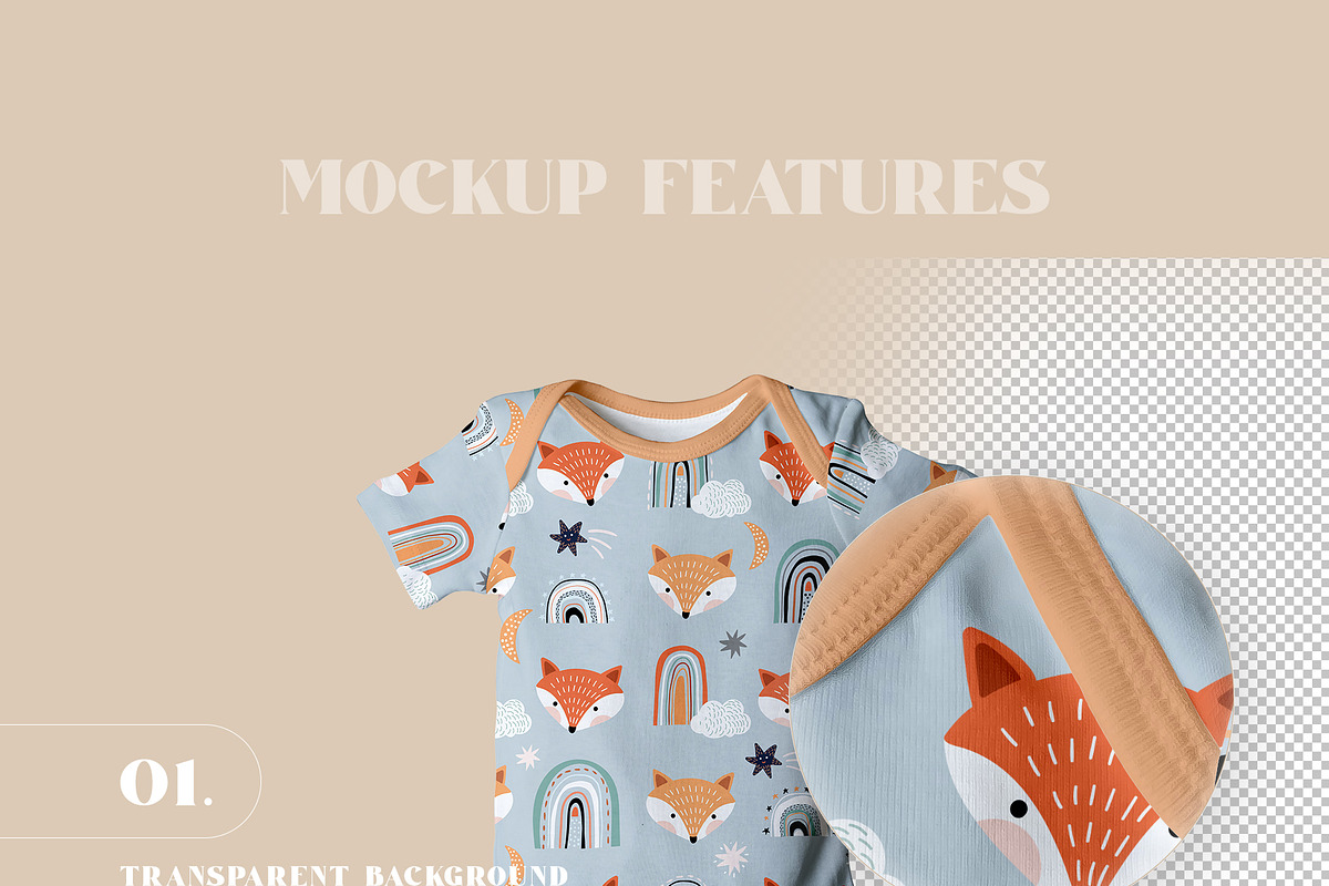 Baby Onesie Smart Object Psd Mockups, a Shirt Mockup by Neutral Mockups (Photo 3 of 4)