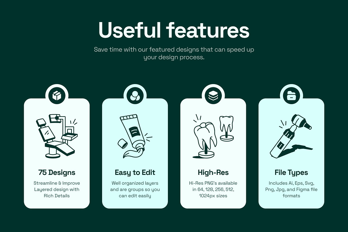 Dentist Doodle Icon, an Outline Icon by Vectors Market (Photo 2 of 6)