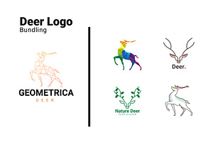Deer Logo Templates Bundle, a Branding & Logo Template by Dyn Studio