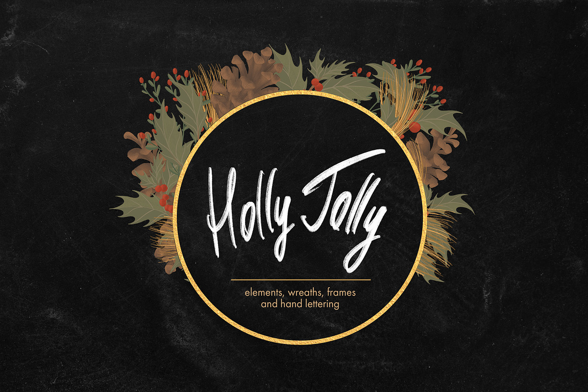 Holly Jolly Collection #1, an Illustration by Elisa Ursa (Photo 1 of 9)
