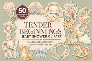 Tender Beginnings Baby Clipart