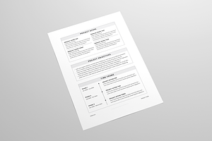 Project Plan MS Word & Indesign