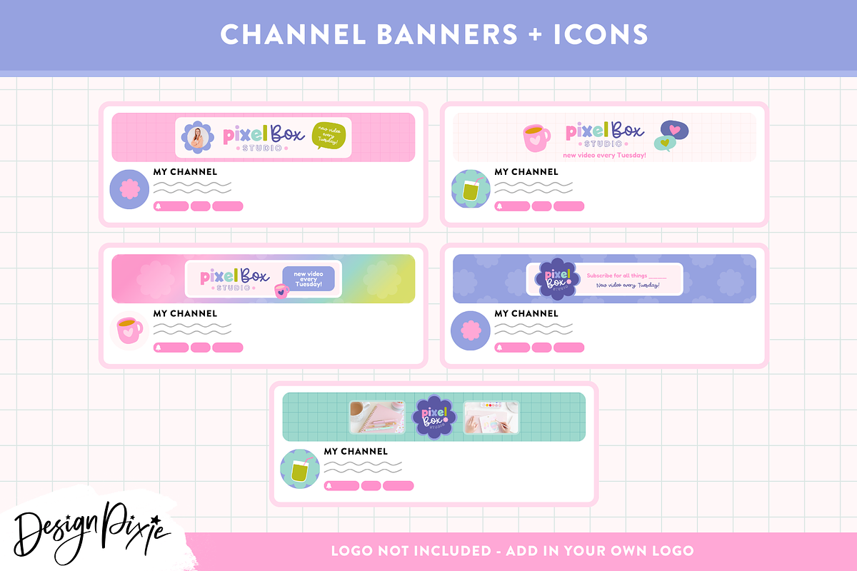 Creative Youtube Branding Kit, a Social Media Template by Design Pixie (Photo 5 of 6)
