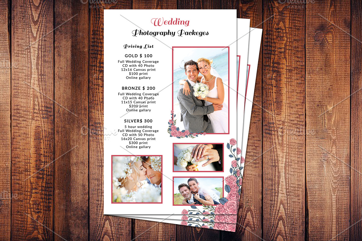 Wedding Photography Price List -V587, a Flyer Template by Template Shop (Photo 2 of 3)