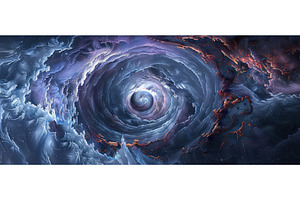 Cosmic Vortex in Deep Space with, an Abstract Photo by piter.goskov